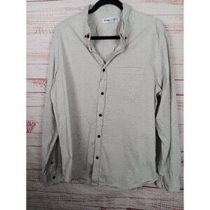 Old Navy Slim Fit Built-in Flex Everyday Shirt Men's X-Large  Long Sleeve Gray